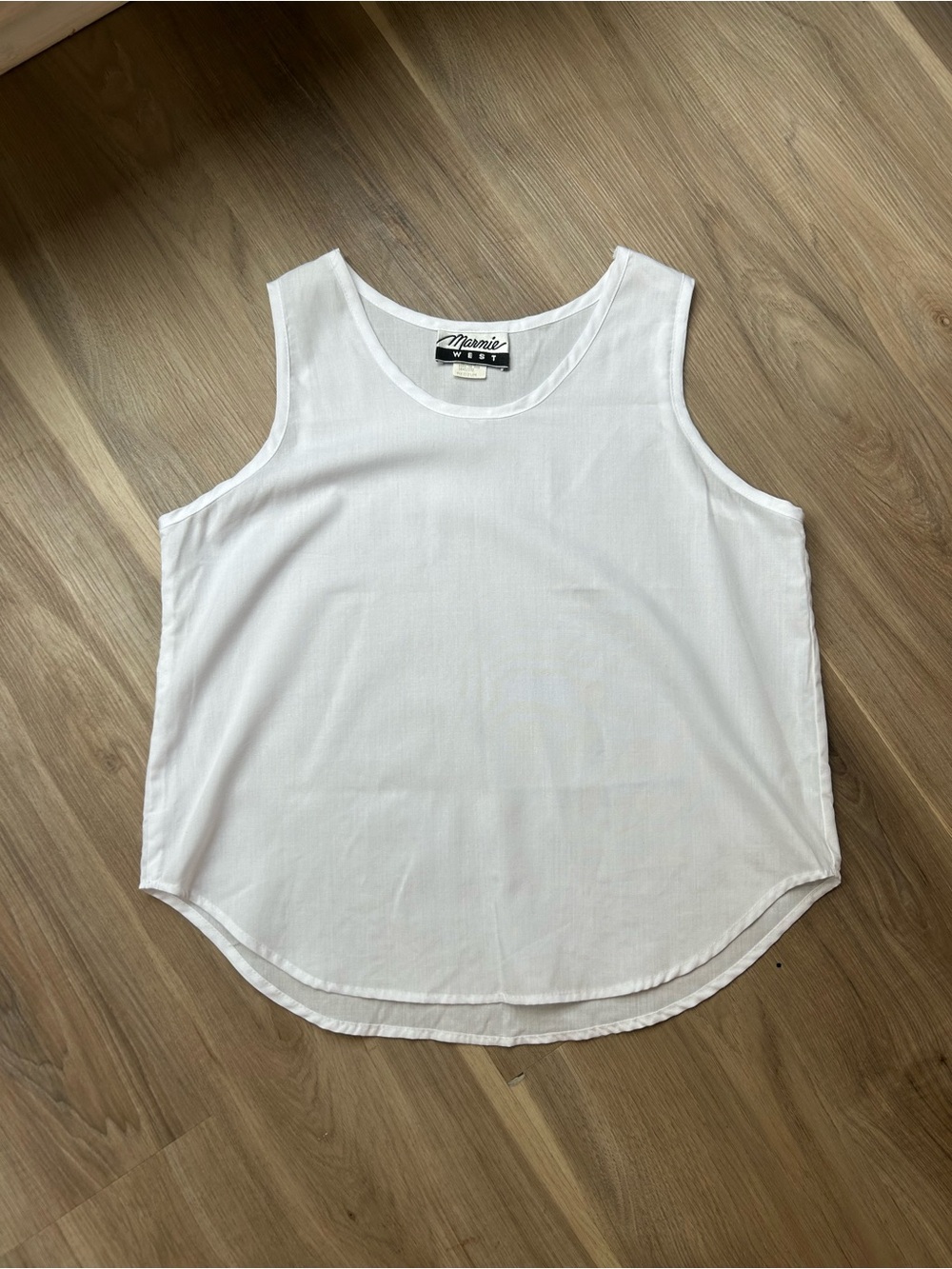 Vintage Marnie West white tank top in a medium